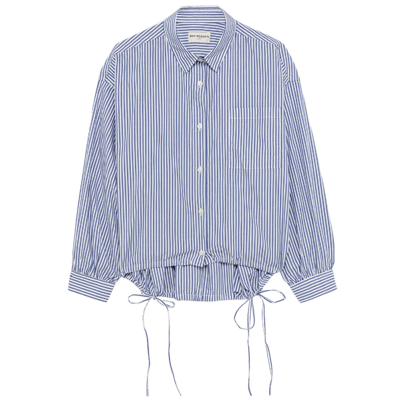 Camicia Bloom In Popeline A Righe RND90300CQ930124 C0604 NAVY/WHITE ROY ROGER'S 