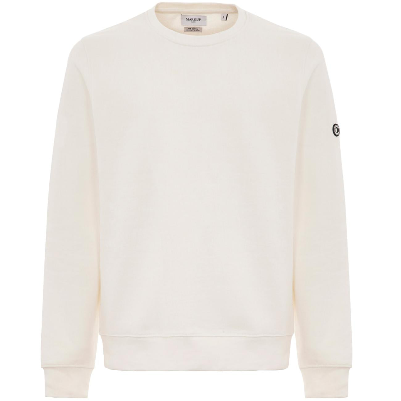 Felpa Girocollo Con Patch Gommata MK22003 LATTE MARKUP 