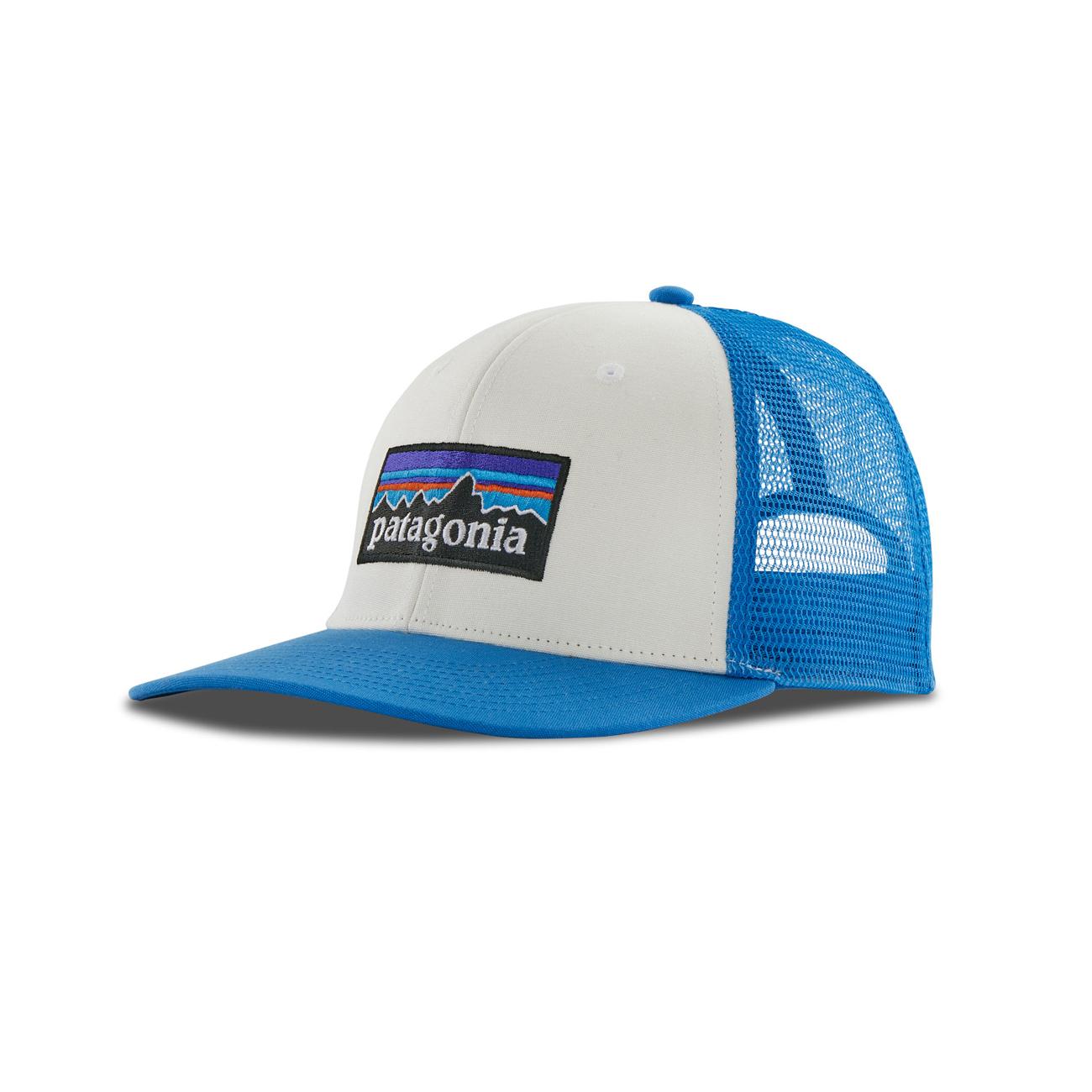 Cappellino P-6 Logo Trucker Uomo Vessel Blue 38289 WVLB WHITE W/VESSEL BLUE PATAGONIA 