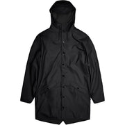 Impermeabile Long Jacket Con Cappuccio Unisex Nero RA12020 BLACK RAINS 
