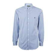 CAMICIA U. ML POPELINE SLIM FIT BACCHETTA RALPH LAUREN 710859881 001 LIGHTBLUE/WHITE POLO RALPH LAUREN 