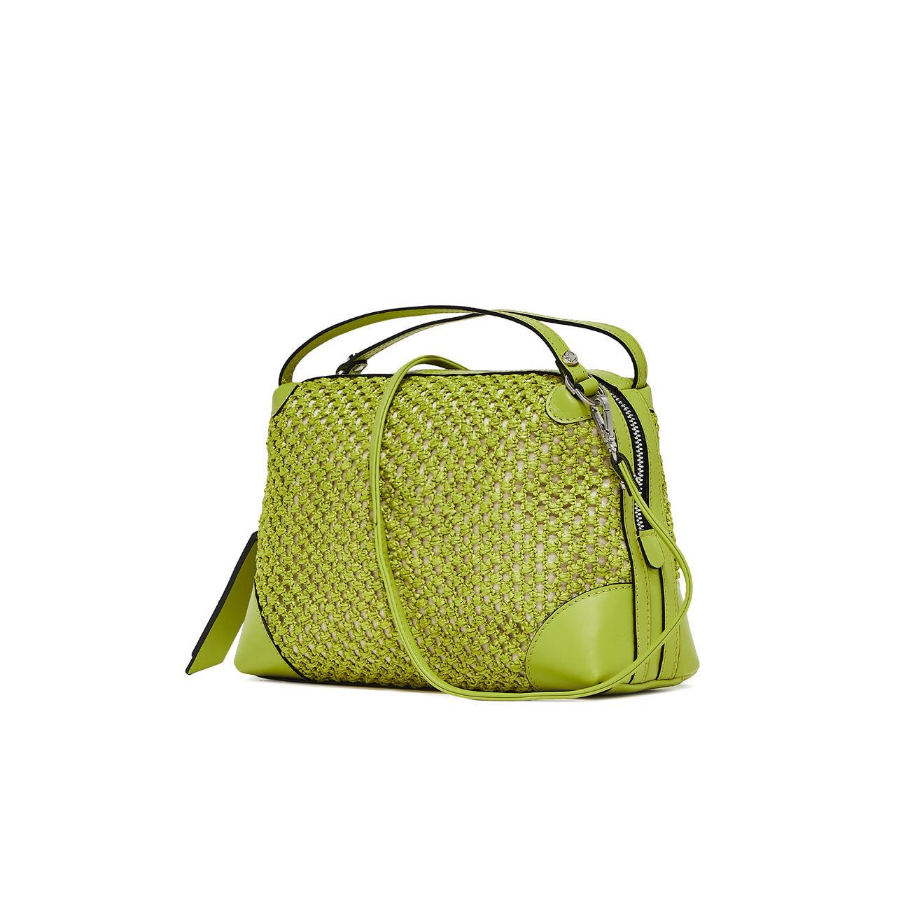 BORSA ALIFA PELLE E TESSUTO GIANNI CHIARINI BS8958/23PE RAFNET 541 LIME GIANNI CHIARINI 