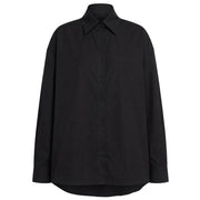 Camicia Over In Gabardina Tinto Filo DC492 CF0200 XXX 999 NERO DONDUP 