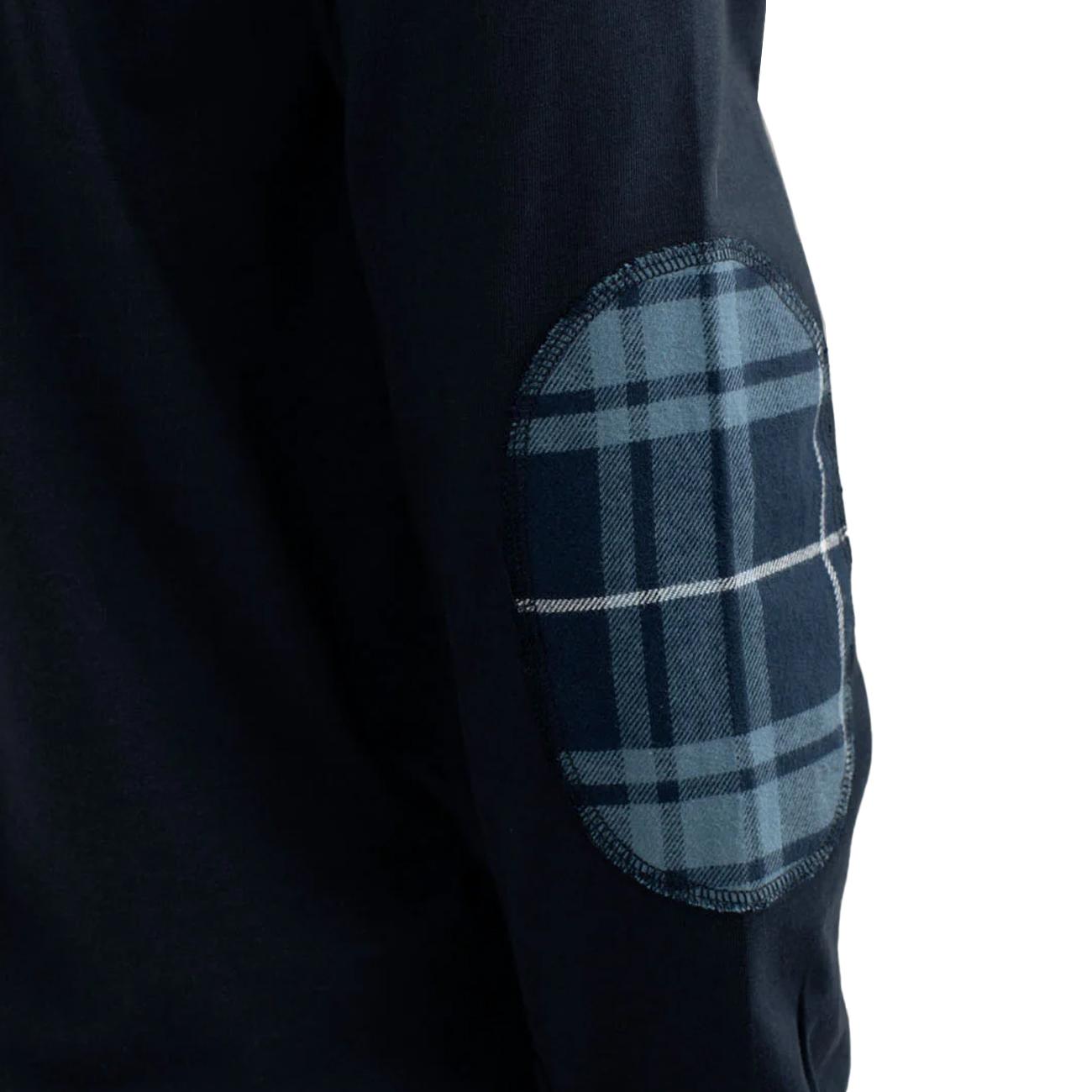 Polo Manica Lunga Con Dettagli Check FM25W02QU A0601 BLUE FRED MELLO 