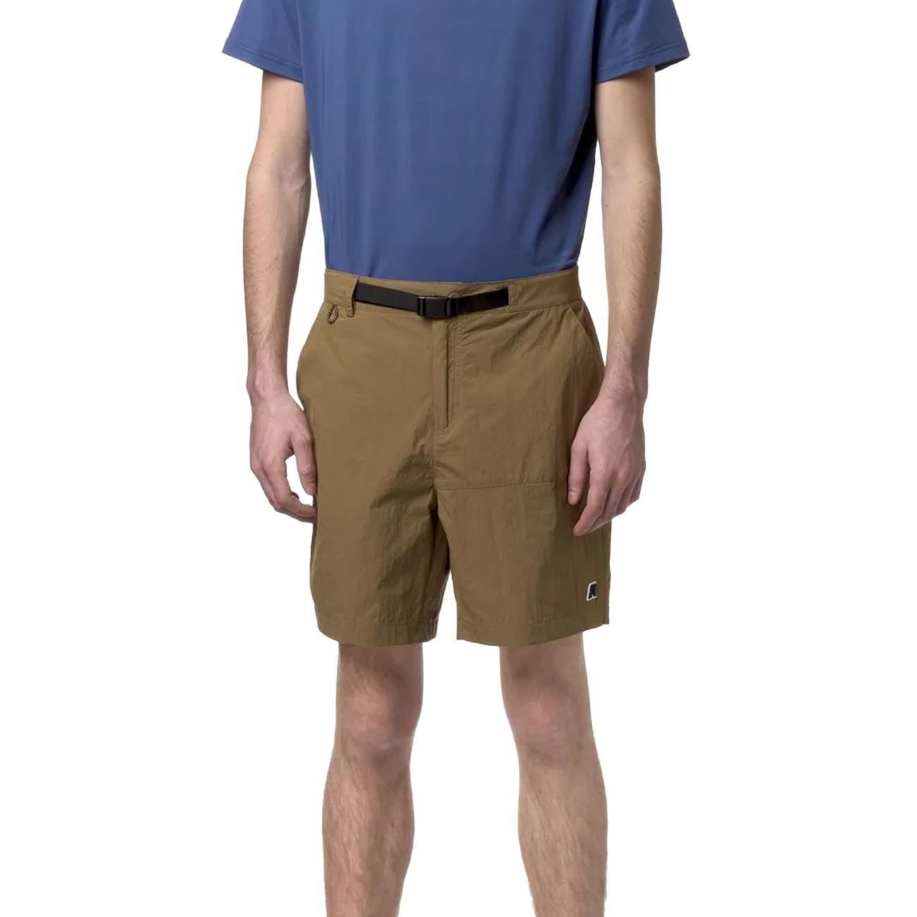 Shorts Taprinne Uomo Brown Corda K81267W 045 BROWN CORDA K-WAY 