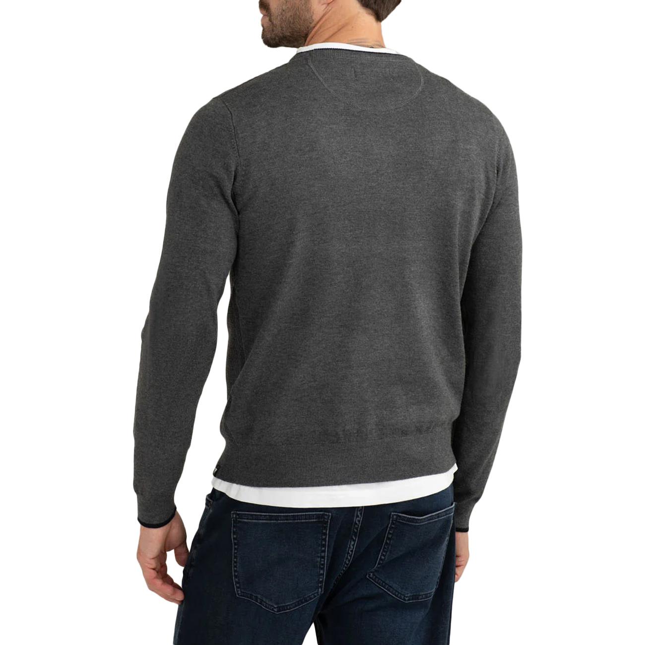 Maglia Girocollo Antracite Melange FM25W17MG A0953 ANTRACITE MELANGE FRED MELLO 