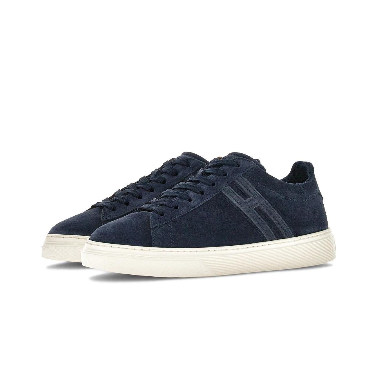 SNEAKERS U. H365 ALLAC. H CANALETTO F.DO CASSETTA CAMOSCIO HOGAN HXM3650J310BTMU828 BLU/BIANCO HOGAN 