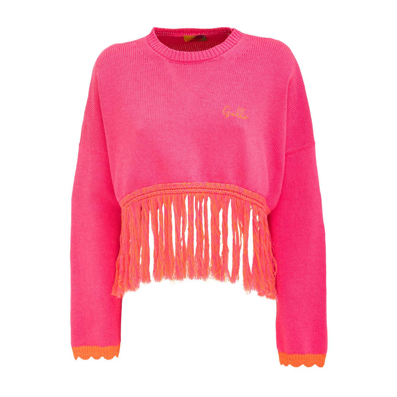 GIADA BENINCASA Pull Cropped Con Frange Donna Ibisco GIADA/AP513107 11816IBISCO 