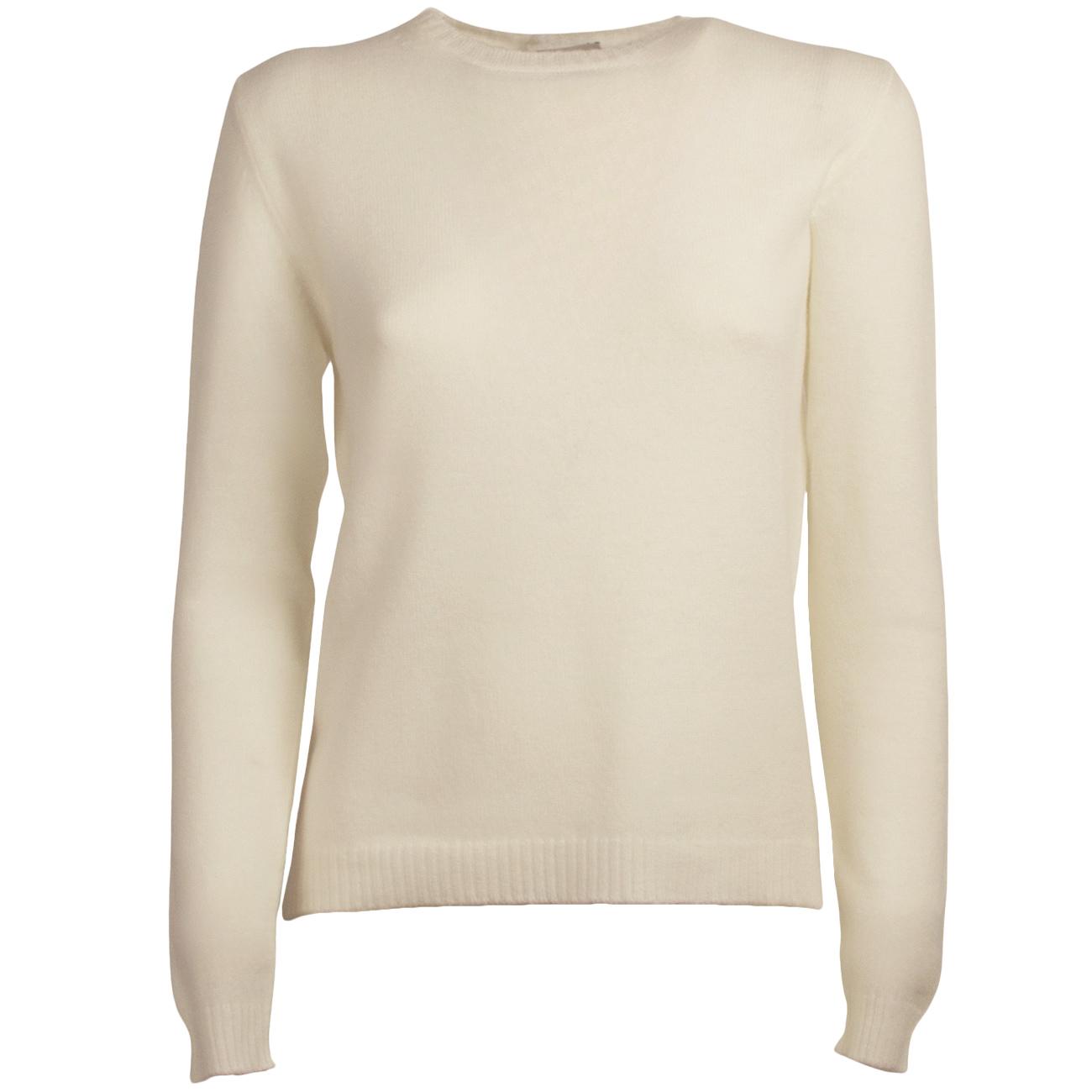 Maglia a girocollo slim B2092 201 BIANCO BASE 