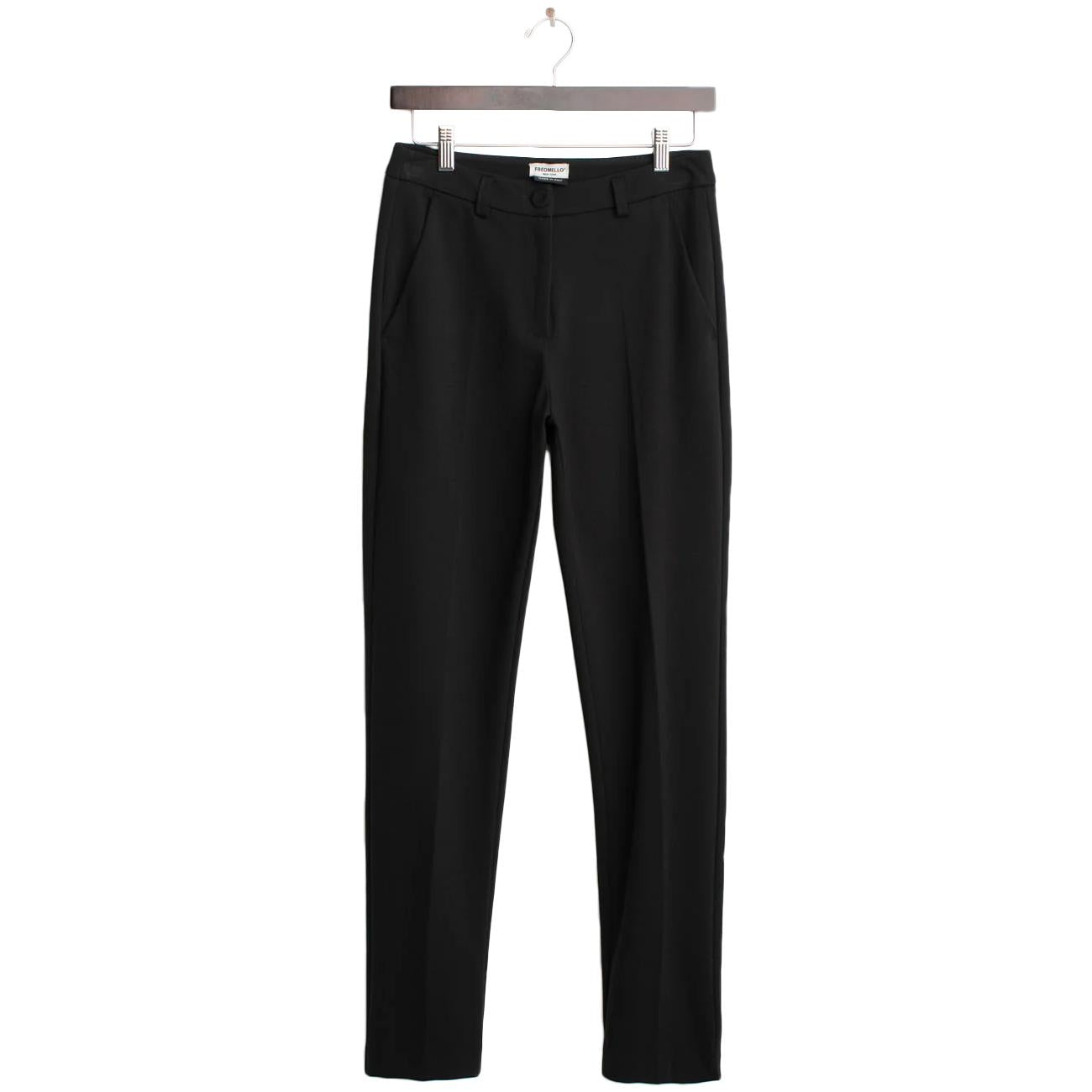 Pantalone A Sigaretta In Tintofilo FW25W13PU A0951 BLACK FRED MELLO 
