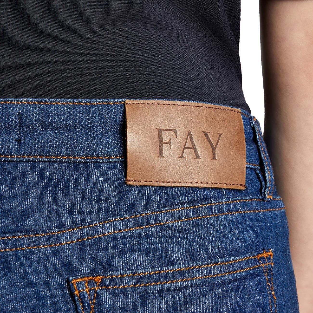 Pantalone Denim Cropped Donna Bluette Chiaro NTW8648520LVWVU608 BLUETTE CHIARO FAY 