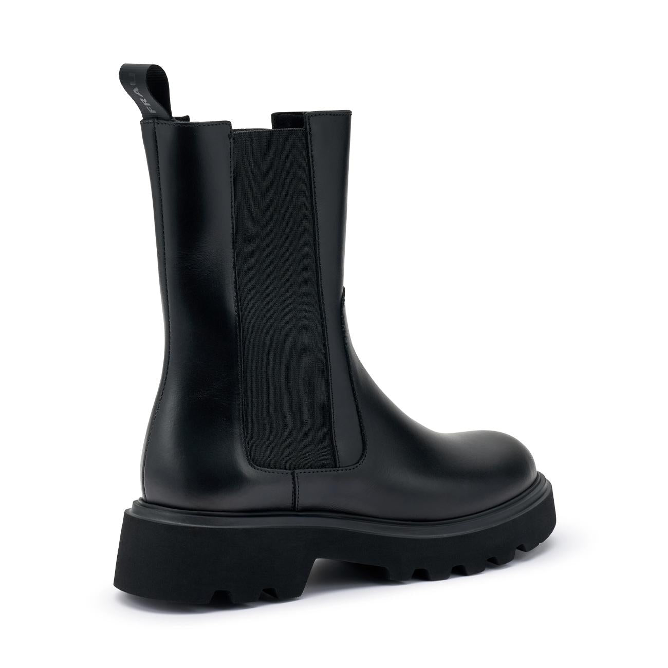 Stivaletti Chelsea In Pelle Donna Nero 85N5 NERO FRAU 