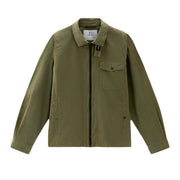 Overshirt Garbadine Uomo Lake Olive CFWOOS0113MRUT3665 6178 LAKE OLIVE WOOLRICH 