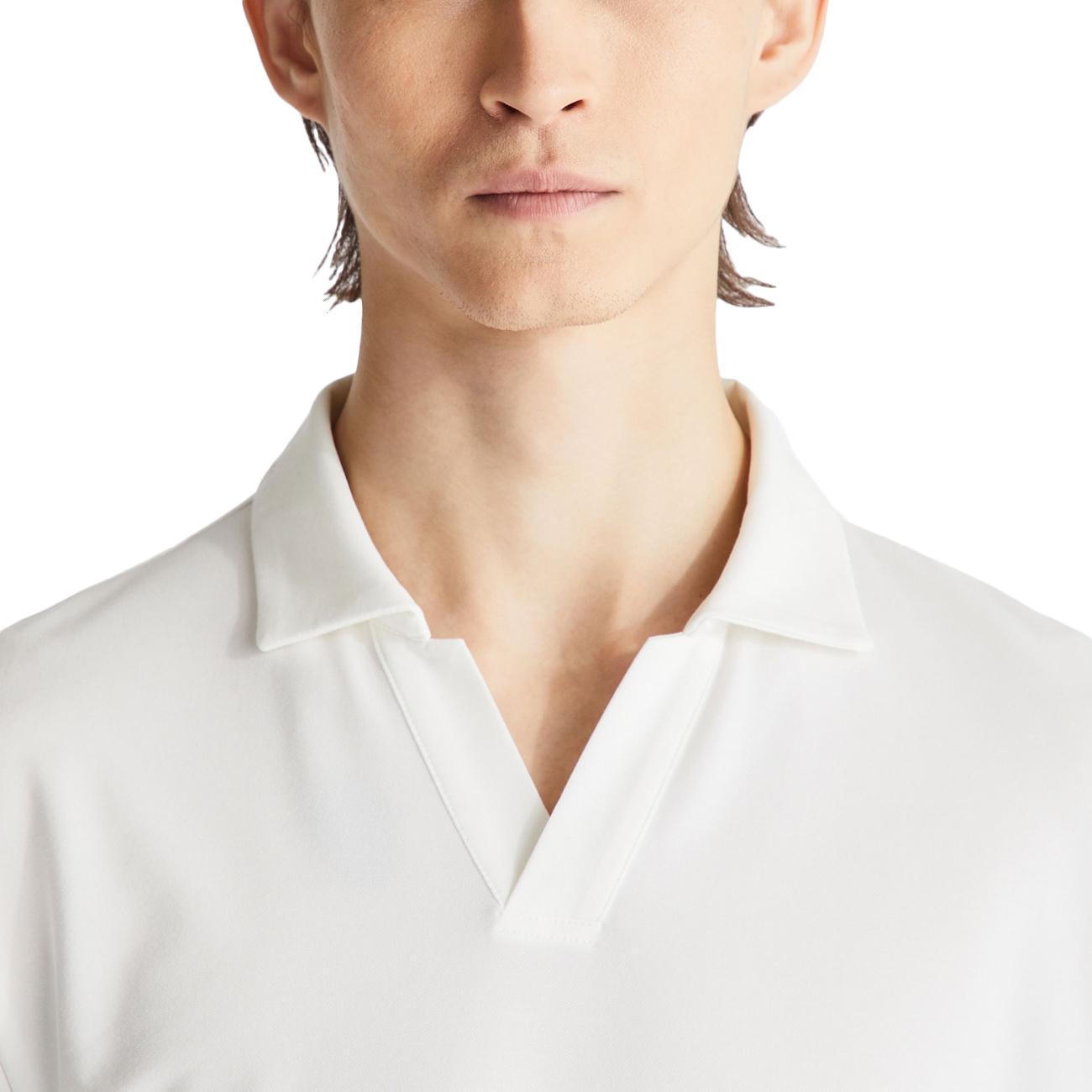 Polo New Helgo In Tricot Di Cotone PEU5847 99012182 730 BIANCO PEUTEREY 
