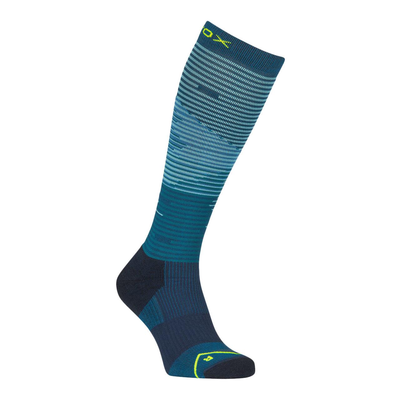 CALZE U. ALL MOUNTAIN LONG SOCKS ORTOVOX 54872 PETROL BLUE ORTOVOX 