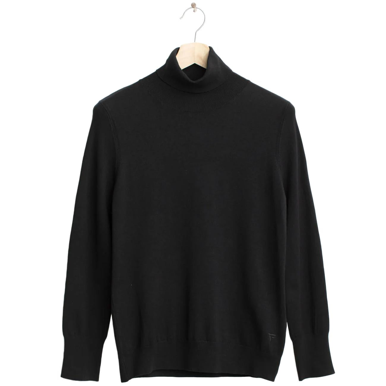 Maglia Dolcevita A Collo Alto FM25W04MD A0951 BLACK FRED MELLO 