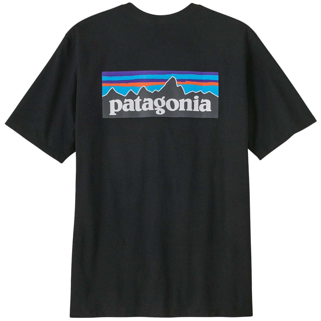 Men's P-6 Logo Responsibili-Tee® 38504 BLK/BLACK PATAGONIA 