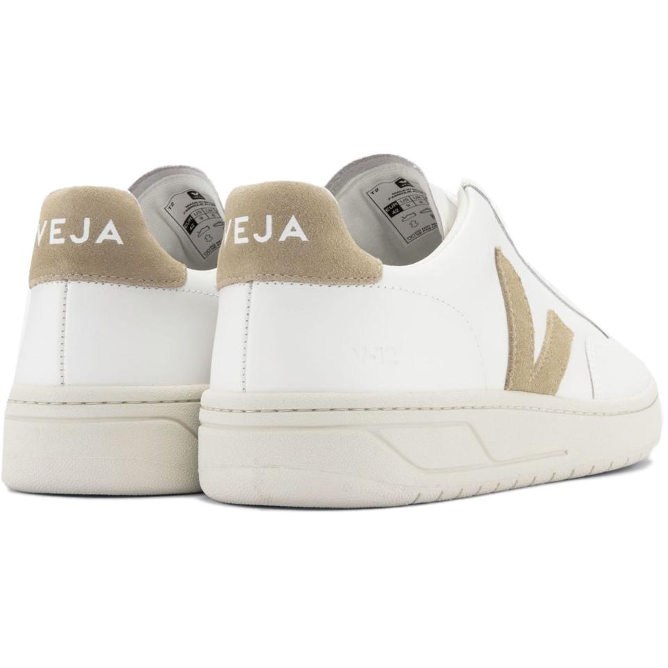 SNEAKERS D. V 12 LEATHER VEJA XD0202896 EXTRA WHITE DUNE VEJA 