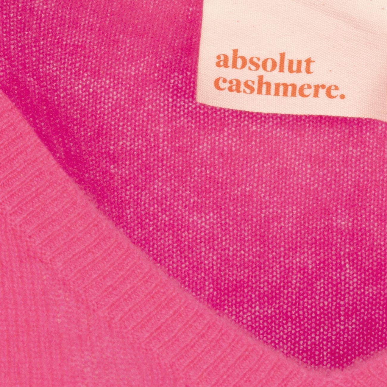 Pull. Poncho D. Kate Cv Mm C/Spacchi Absolut Cashmere AC142010C ROSE FLUO ABSOLUT CASHMERE 