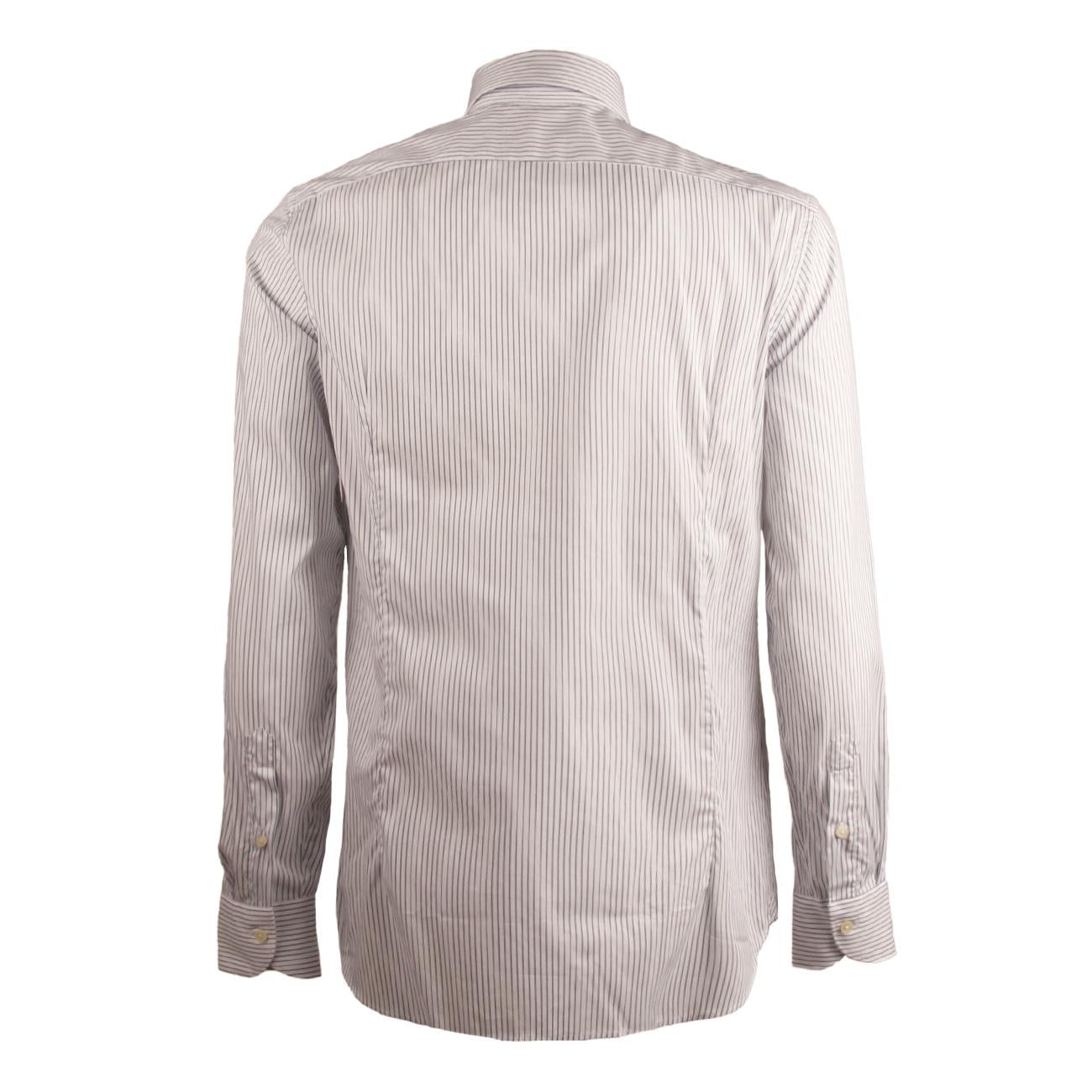 Camicia Rigata Collo Francese Uomo Bianco Blu UB5FUR RC1/B.CO/BLU GUGLIELMINOTTI 