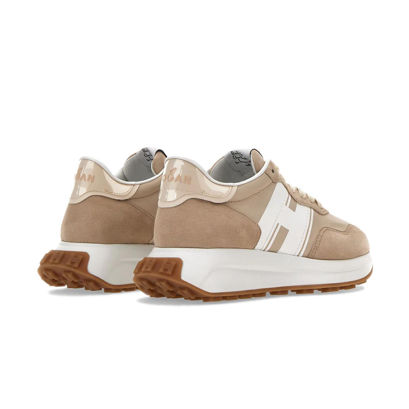 SCARPA D. H641 ALLACCIATO HOGAN HXW6410EV80P3Q0RUJ BEIGE/BIANCO HOGAN 