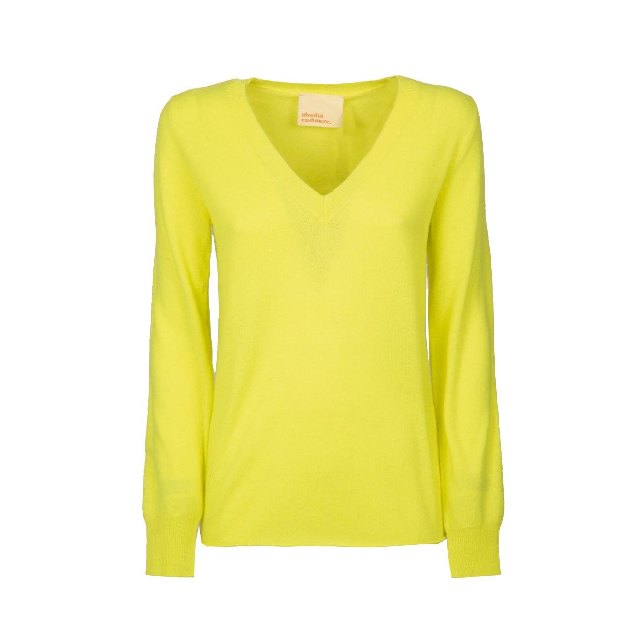 Pull Arielle Donna Jaune Fluo AC142013C JAUNE FLUO ABSOLUT CASHMERE 