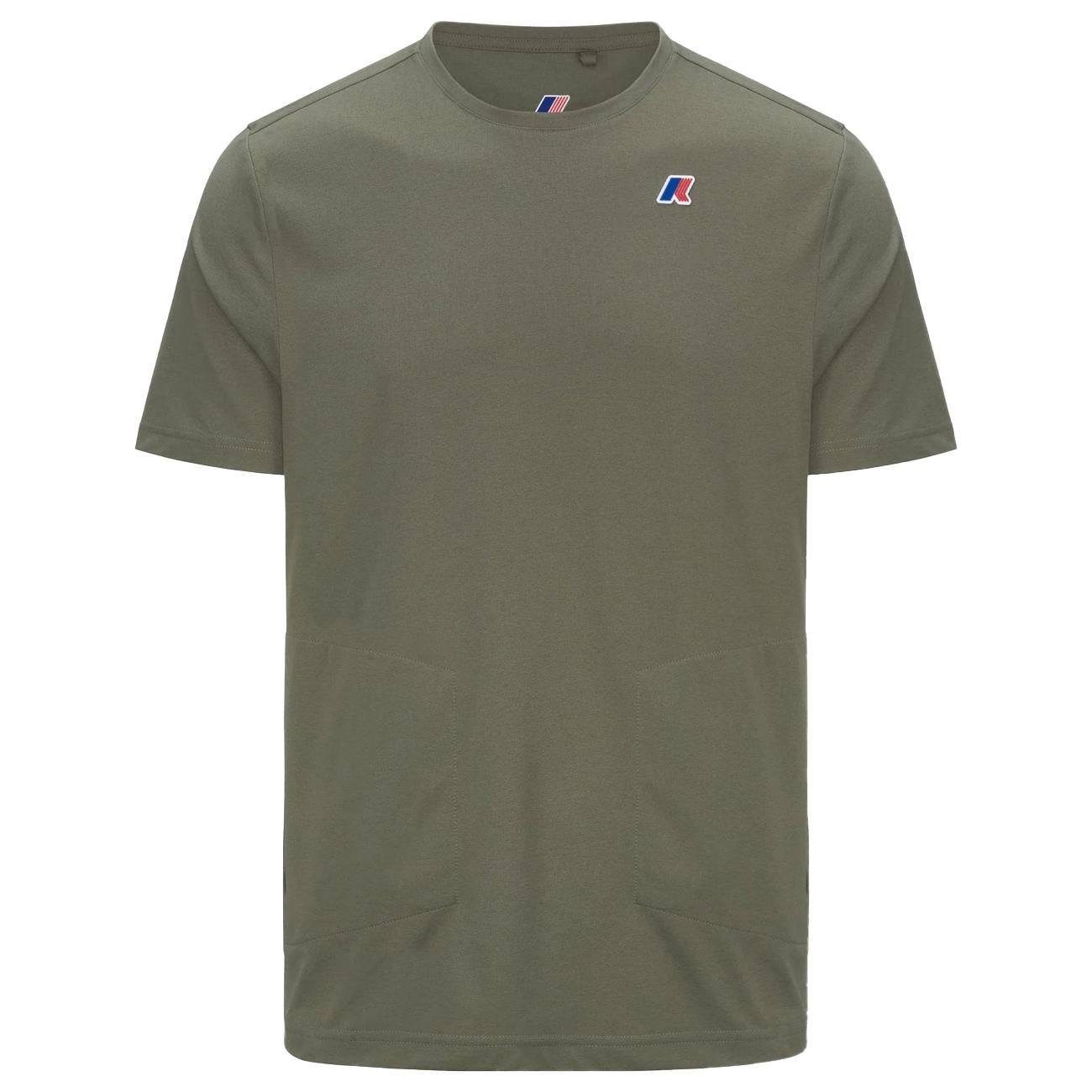 T-Shirt Da Viaggio Seril Travel K1141LW V15 GREEN LICHEN K-WAY 