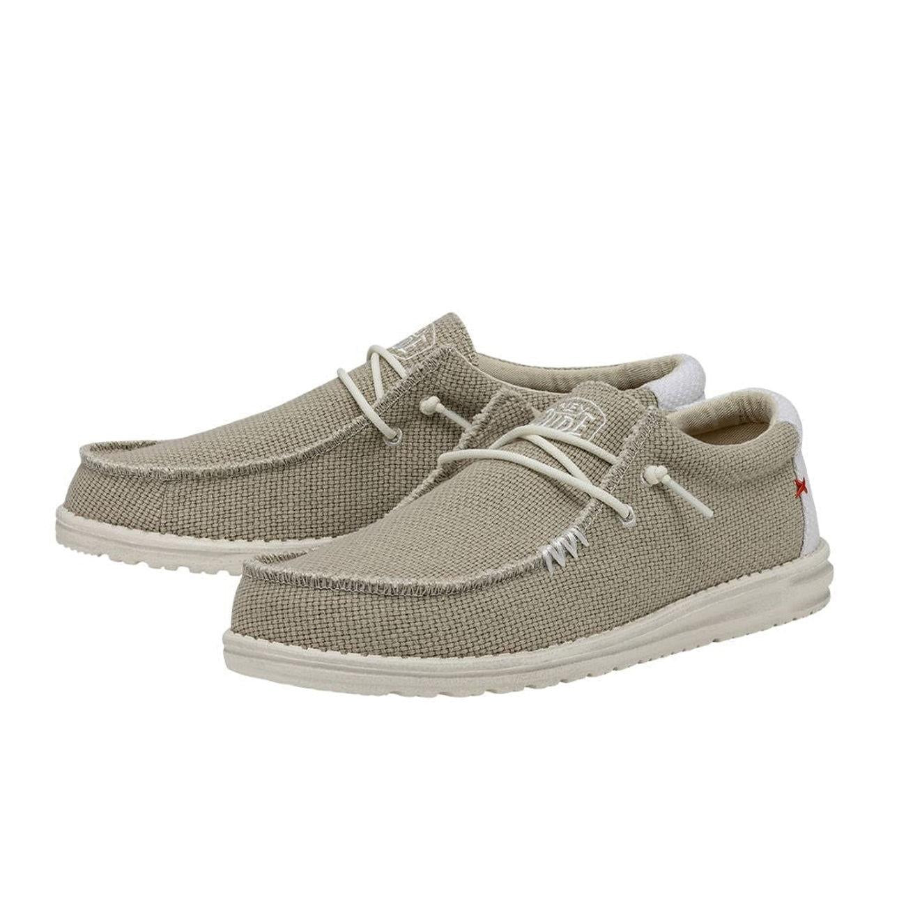 MOCASSINO U. WALLY BRAIDEN HEYDUDE HD.40003 1LB/OFF WHITE HEY DUDE 