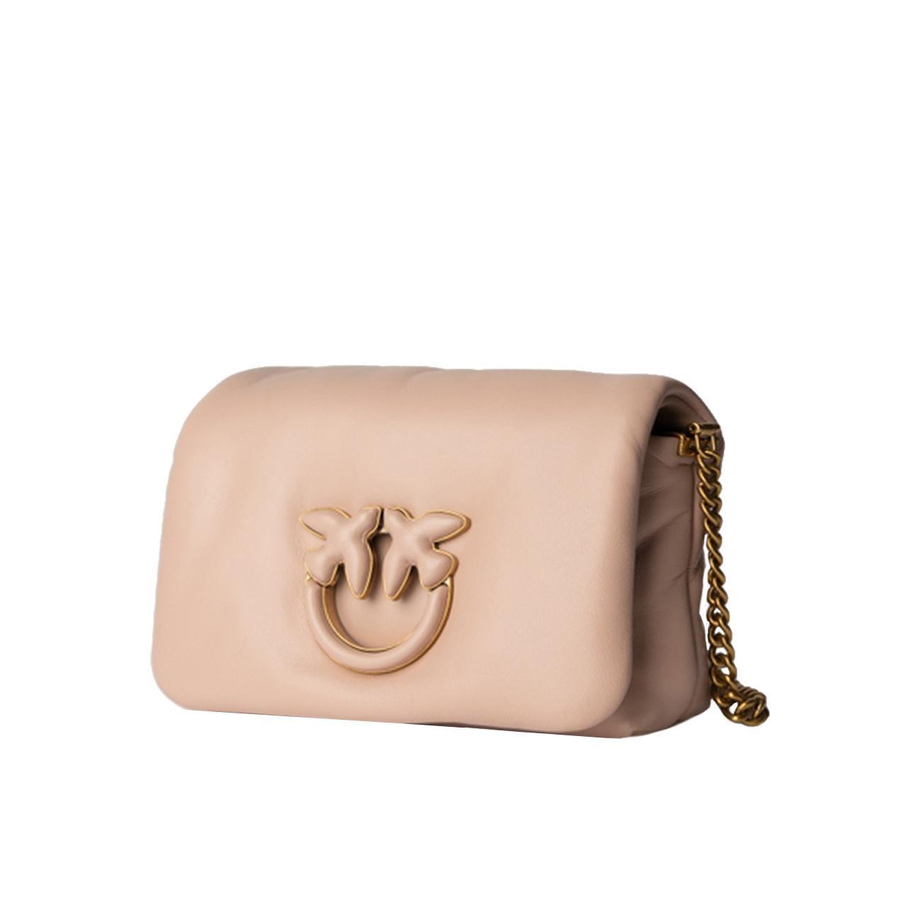 Borsa Love Click Puff Baby Sheep Donna Cipria Block Color 101584/A10F O81B CIPRIA/BLOCK COLOR PINKO BAGS 