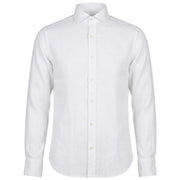MASCHERONI Mascheroni Camicia Lino Regualr Fit GMB/QE8CUU UA1 BIANCO 