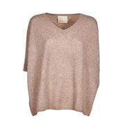 Pull Kate Con Scollo A V Donna Taupechine Beige AC122010C TAUPECHINE.BEIGE ABSOLUT CASHMERE 