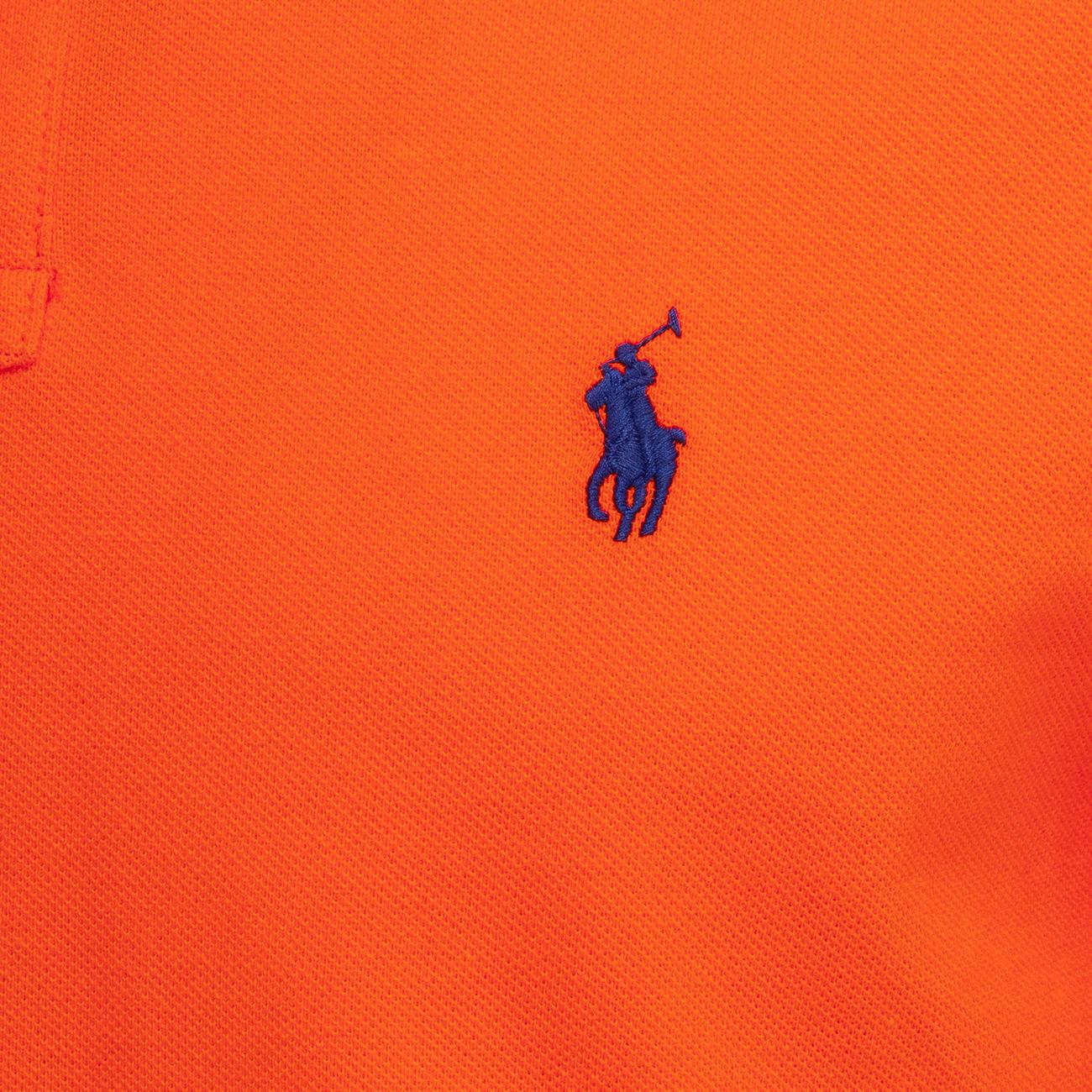 Polo In Cotone Piquet Slim Uomo Orange 710795080 025 ORANGE POLO RALPH LAUREN 