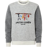 Maglia Girocollo In Misto Alpaca Grigio Mélange JURSG012001X0017FL A622 GREY MELANGE JACOB COHEN 