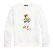 FELPA U. GC ORSETTO RL 710853308 032 SP24 WHITE BEACH CLUB BEAR POLO RALPH LAUREN 