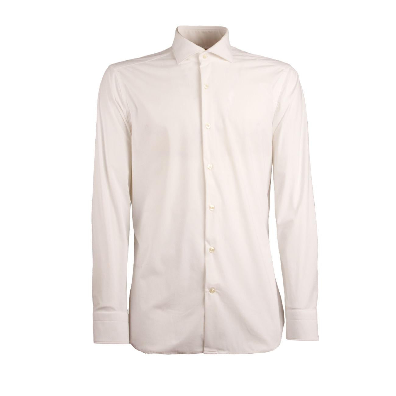 Camicia U. M/L In Tess. Tecnico C/Francese T.Unito Guglielminotti QF0CJE UA1/BIANCO GUGLIELMINOTTI 