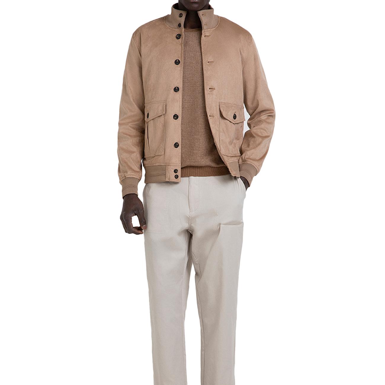 Giacca Lupetto Effetto Camoscio Uomo Corda MK894010 CORDA MARKUP 