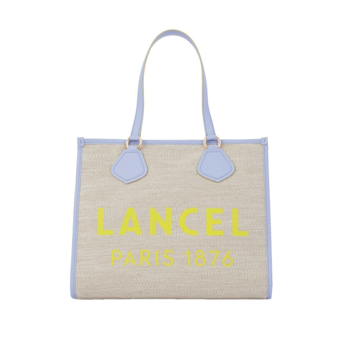 Borsa Cabas Summer Tote Natural Lavande A10749 1D NATURAL/LAVANDE LANCEL 