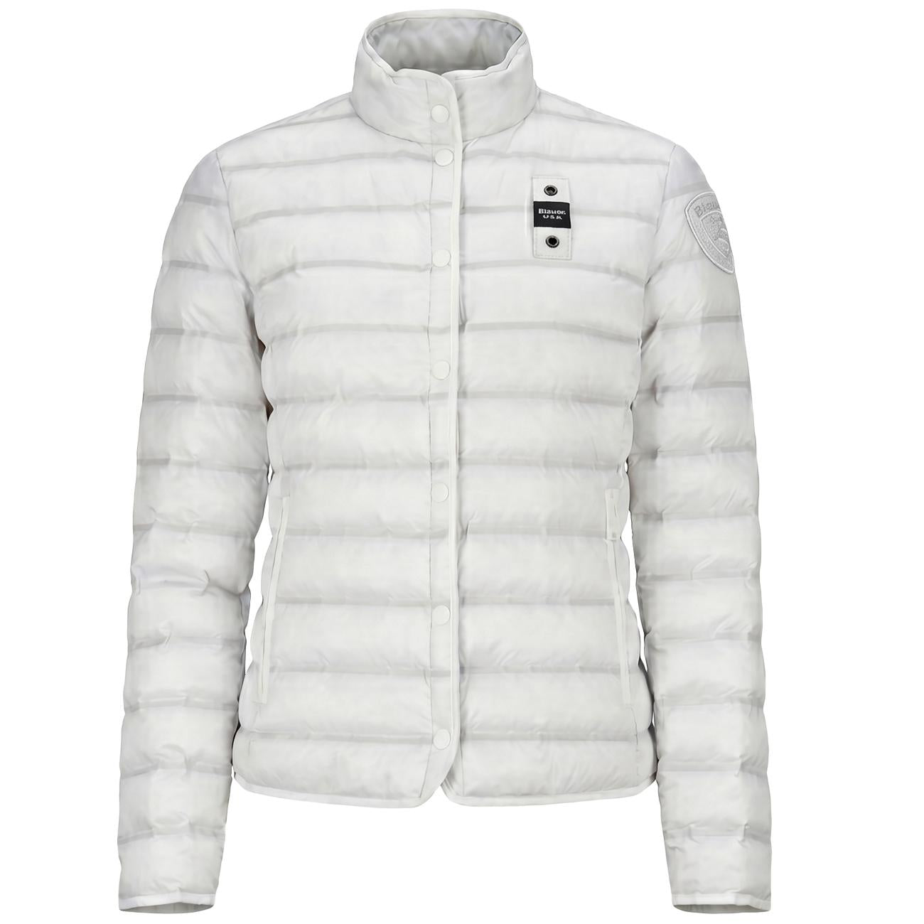 BLAUER Giacca Imbottita A Righe Moon 26SBLDC02173-007104 100RY BIANCO OTTICO/GREY 995 