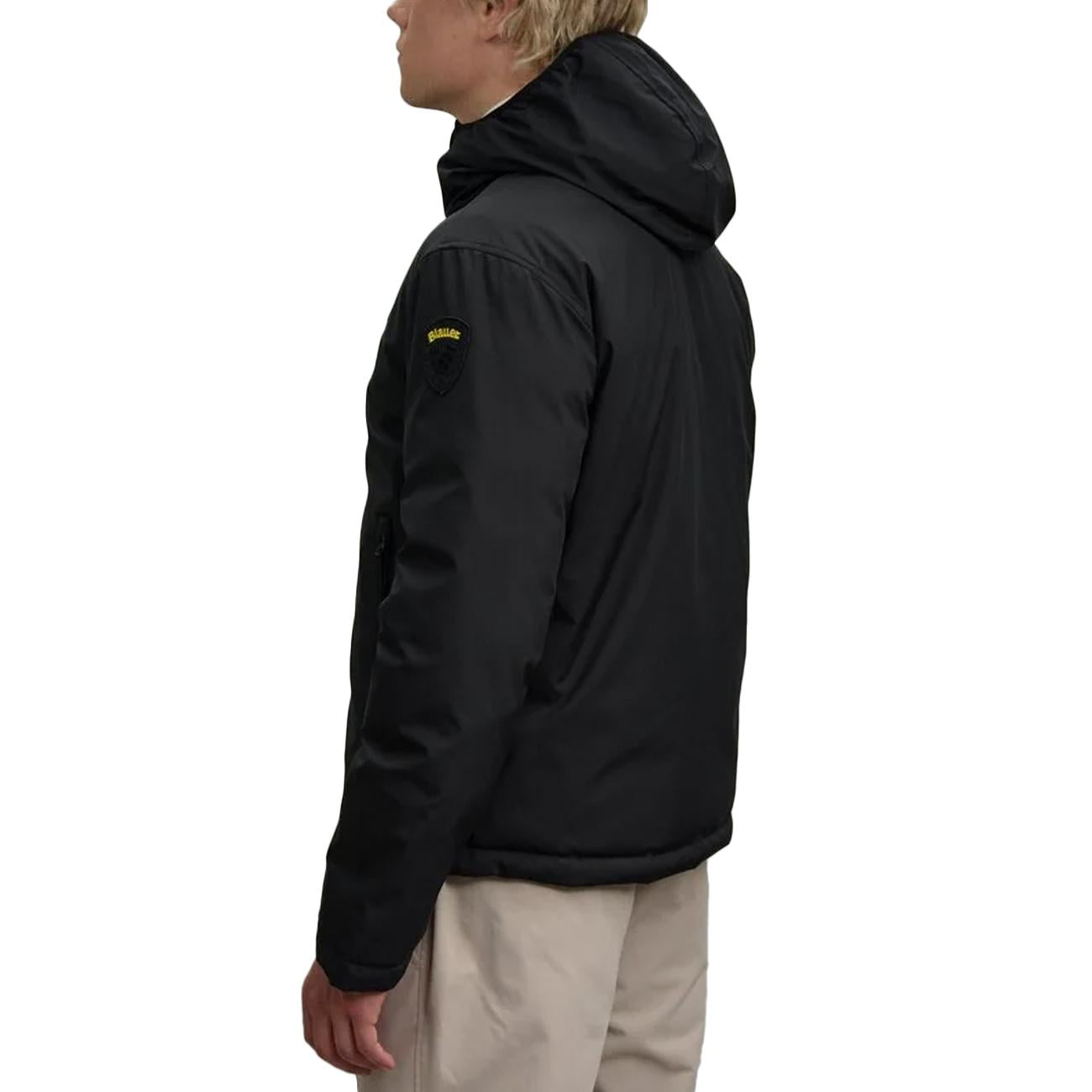 Piumino Ballard Reversibile Nylon Neoprene 25WBLUC06082-005480 999 NERO BLAUER 