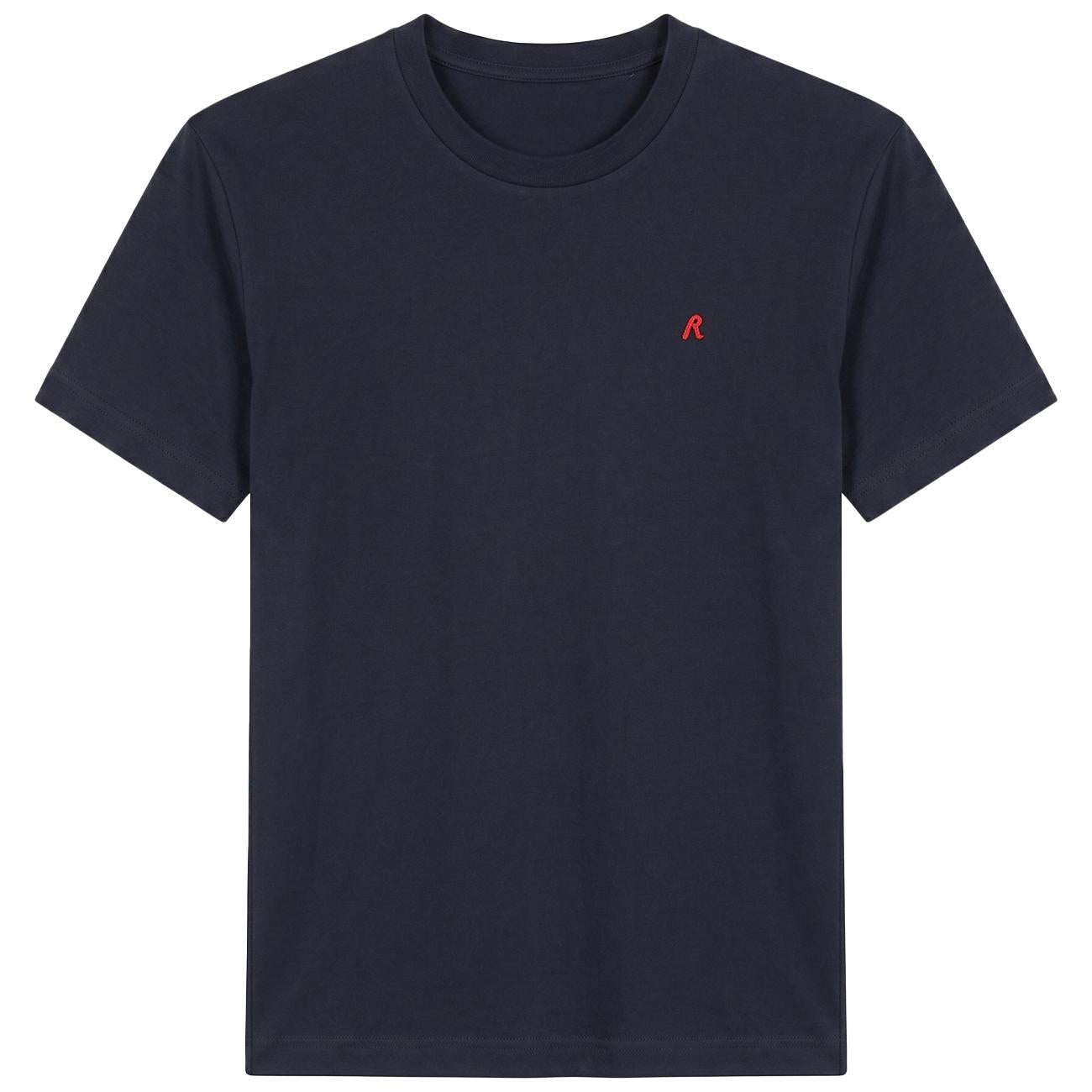REPLAY T-Shirt In Jersey Con Ricamo R Uomo Blu Scuro M3015.000.2660 970 DARK BLUE 