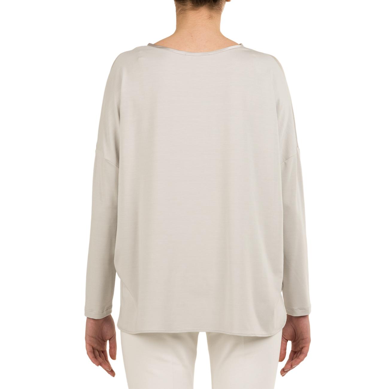 Blusa In Viscosa Donna Light Grey 66447 5368 LIGHT GREY LE TRICOT PERUGIA 