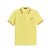 Polo In Piquet Con Inserti A Contrasto Uomo Limelt Gold Clare M3600 M63LIMELT.GLD.CLARE FRED PERRY 