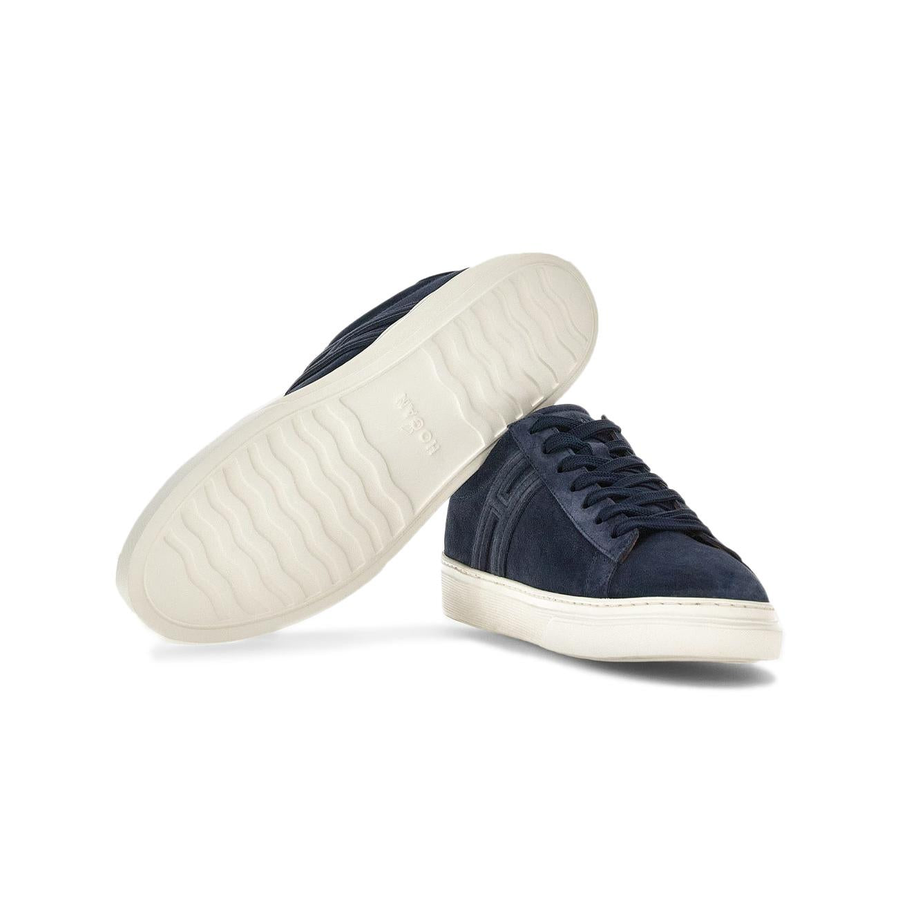 SNEAKERS U. H365 ALLAC. H CANALETTO F.DO CASSETTA CAMOSCIO HOGAN HXM3650J310BTMU828 BLU/BIANCO HOGAN 