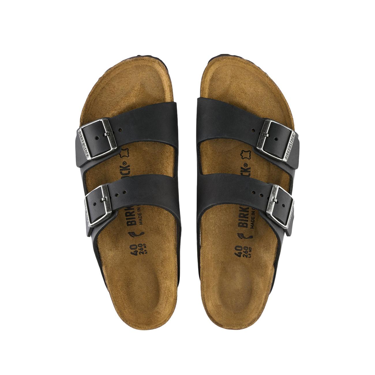 Sandali Arizona In Pelle Unisex Black 0552113 BLACK BIRKENSTOCK 