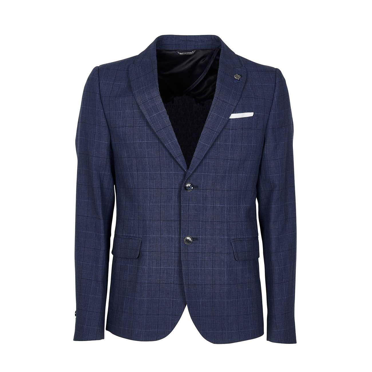 Giacca Equilibrio Rever Principe Di Galles Uomo Azzurro Blu G3323S23584100 123AZZURRO.BLU DANIELE ALESSANDRINI 
