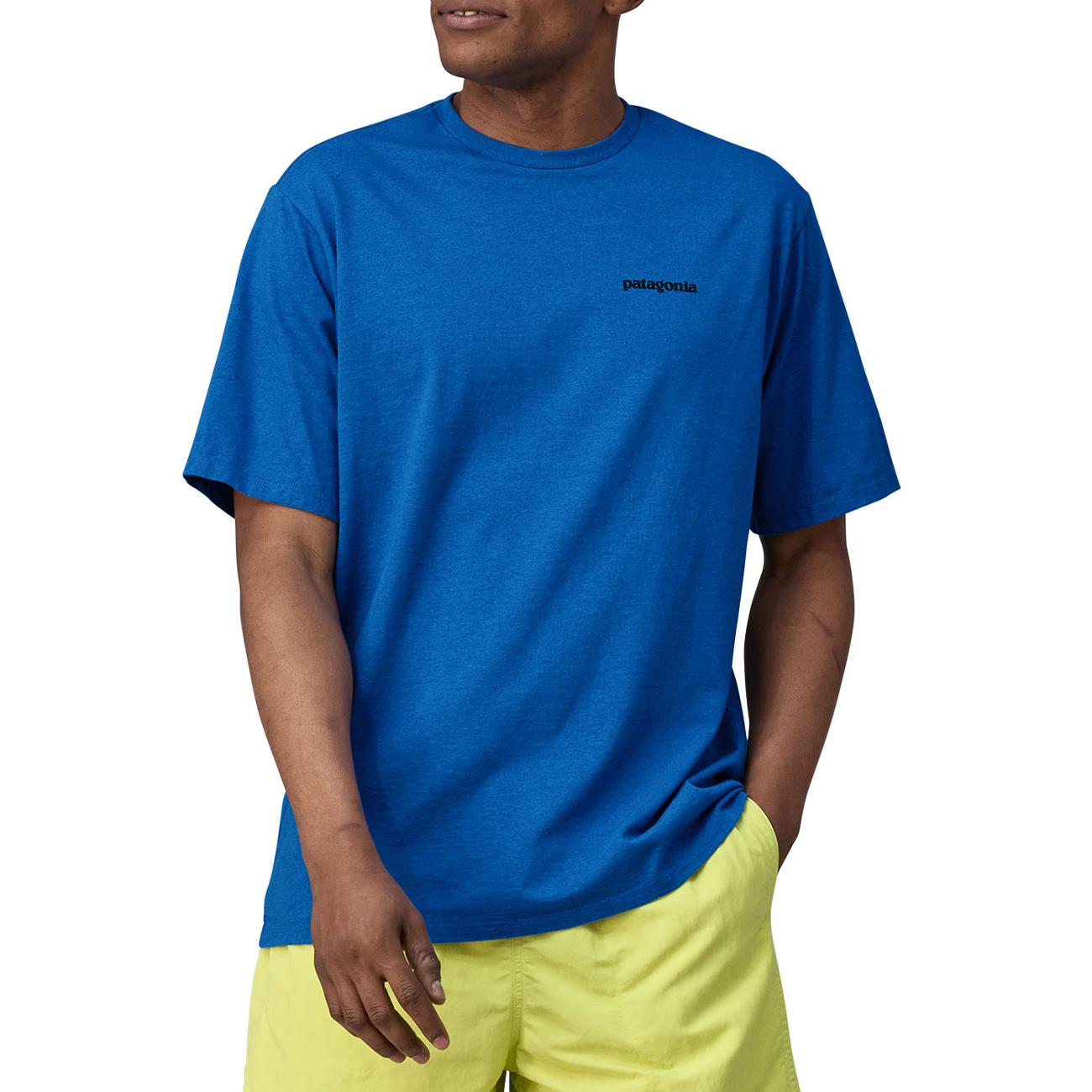 T-Shirt Logo Responsibili-Tee Uomo Outline Vessel Blue 38504 POLV P6 OUTILINE VESSEL BLUE PATAGONIA 