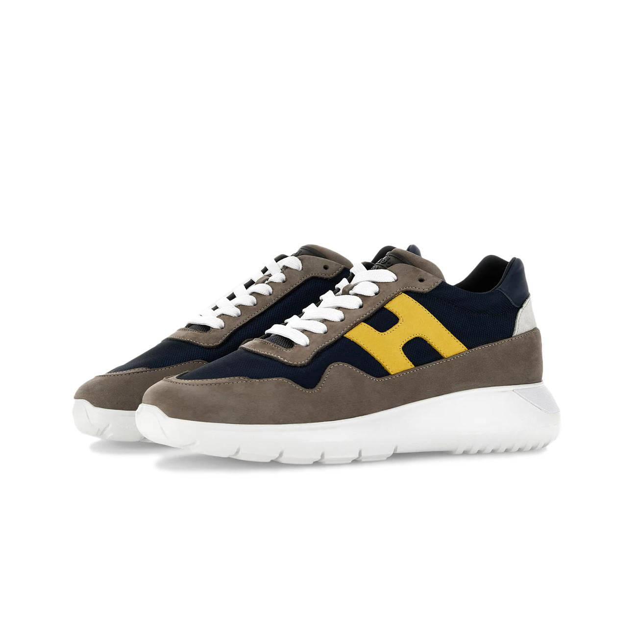 Sneakers Interactive3 Uomo Blu Giallo Grigio HXM3710AJ15S9I64F9 BLU/GIALLO/GRIGIO HOGAN 