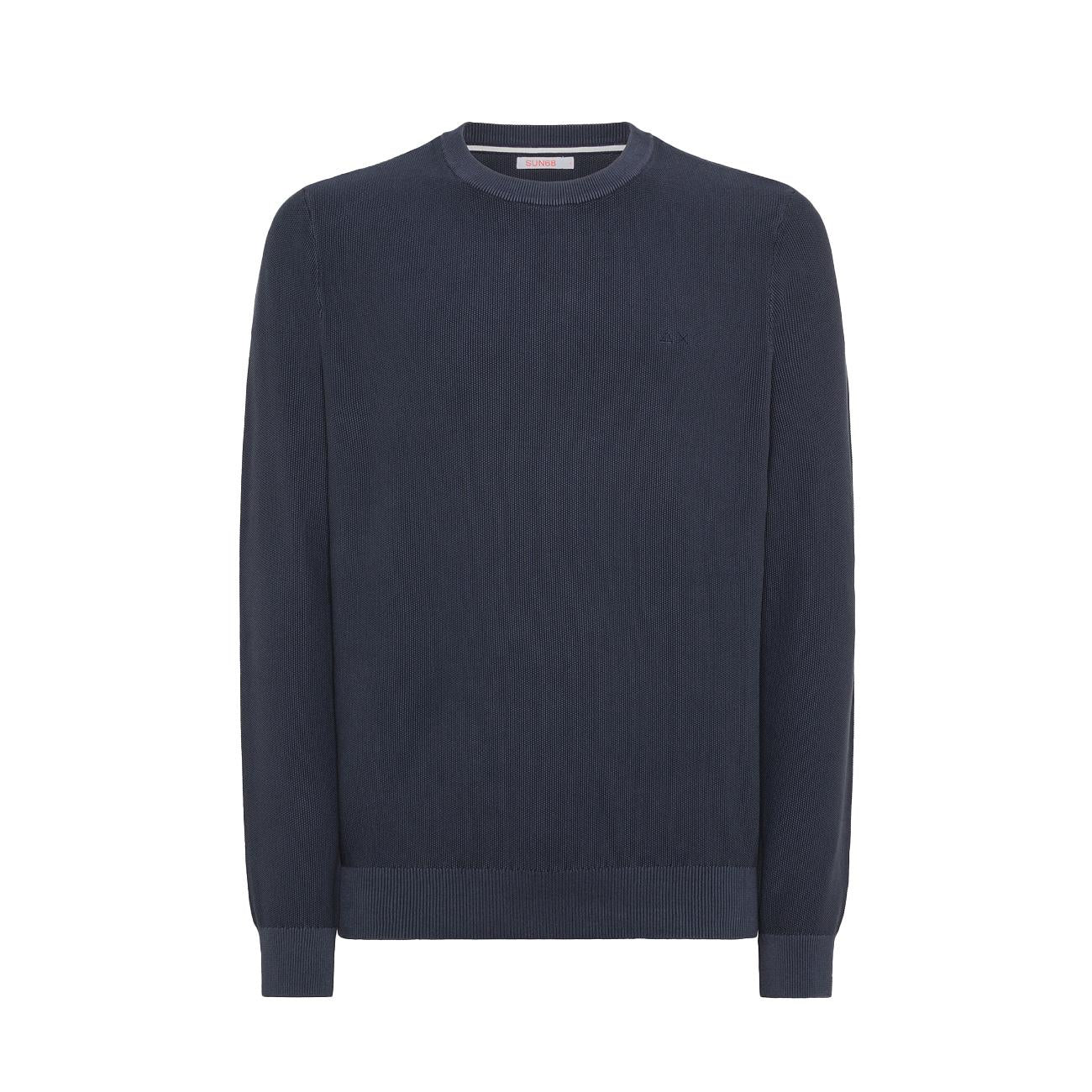 Pull Round Vintage Uomo Navy Blue K34118 07 NAVY BLUE SUN68 