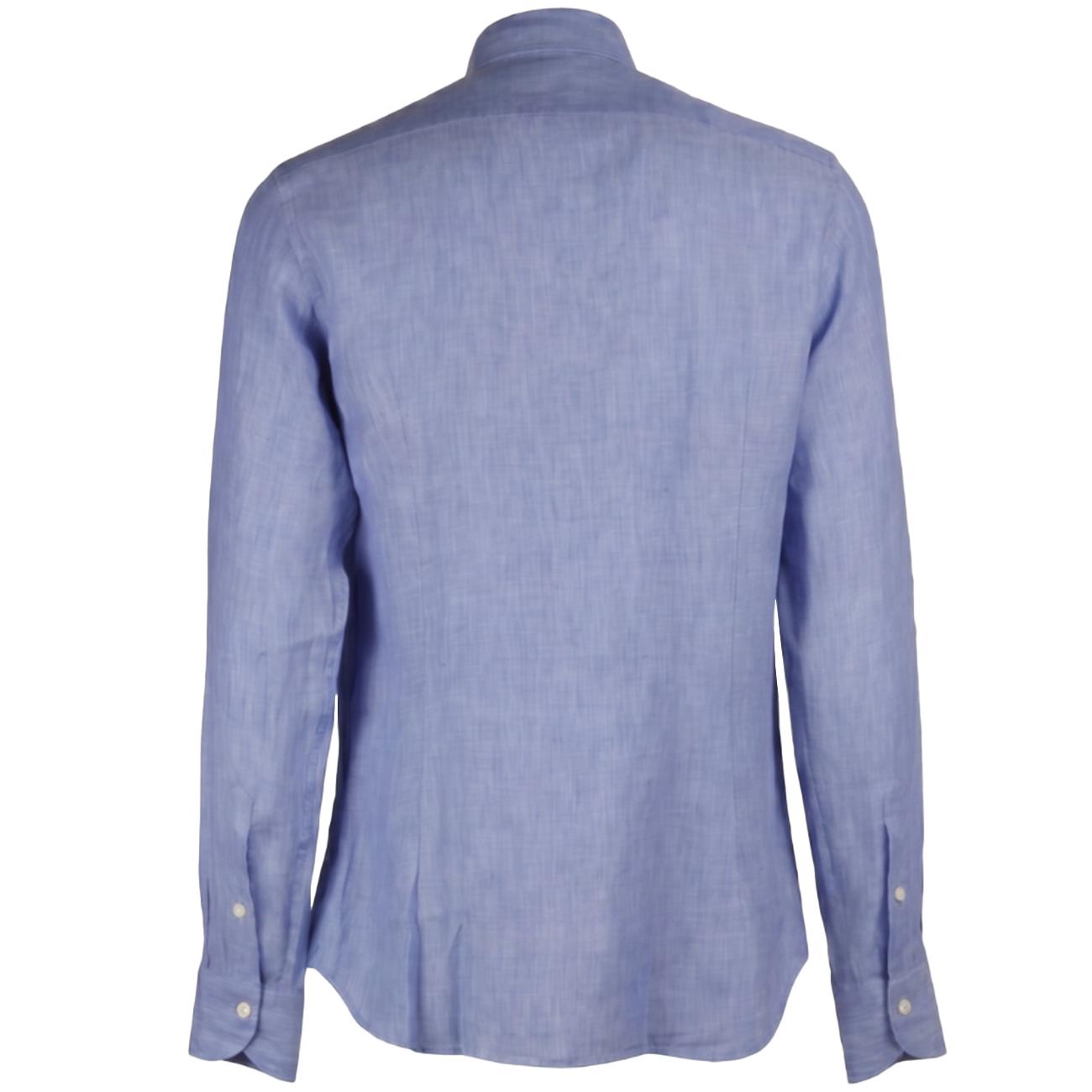 Camicia Di Lino Regular Fit GMB/QE8CUU UD1 BLUETTE MASCHERONI 