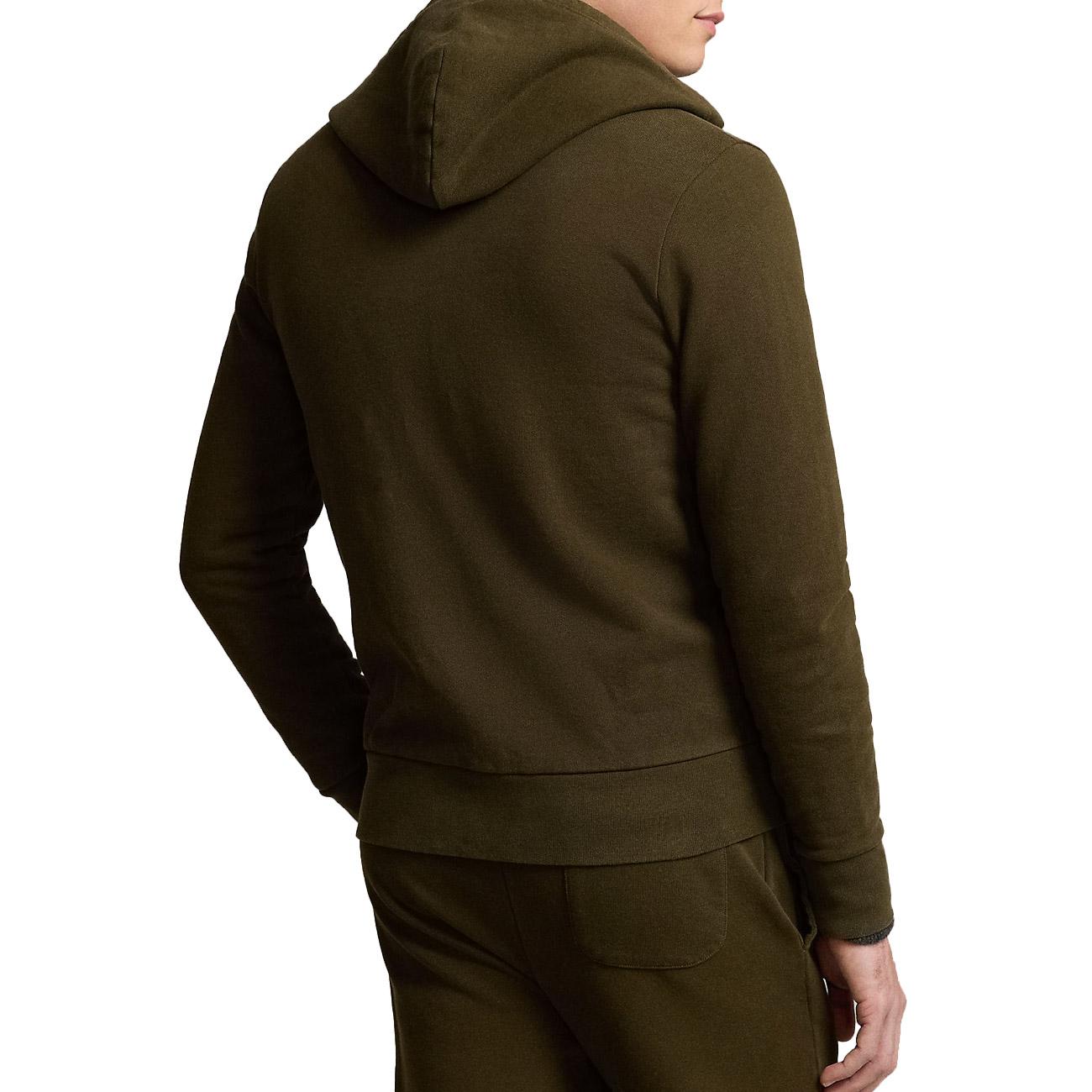 Felpa Full Zip Uomo Dark Loden 710916692 015 DARK LODEN POLO RALPH LAUREN 